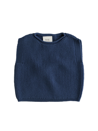 Baby merino Harvey vest BLUE