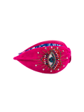 Cerchietto ricamato a mano FUCHSIA HEART