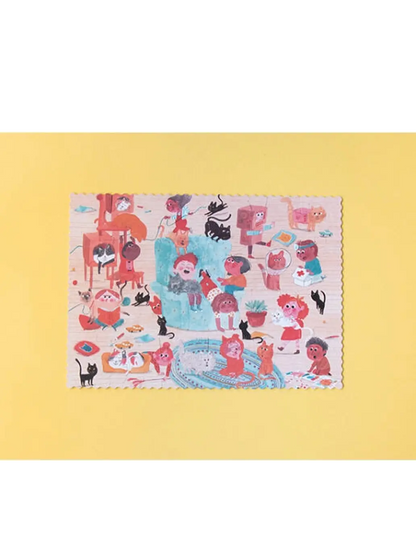 Puzzle kieszonkowe dla dzieci Cats &amp; Dogs Londji BEBE Concept 