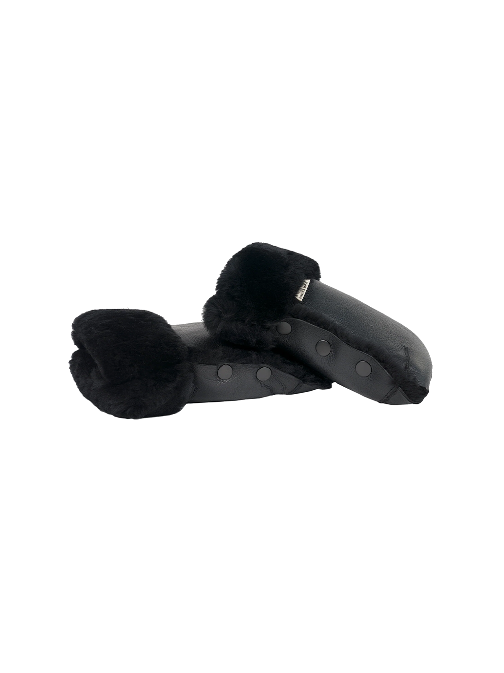 Luksusowe mufki do wózka z naturalną wełną merino NOIR