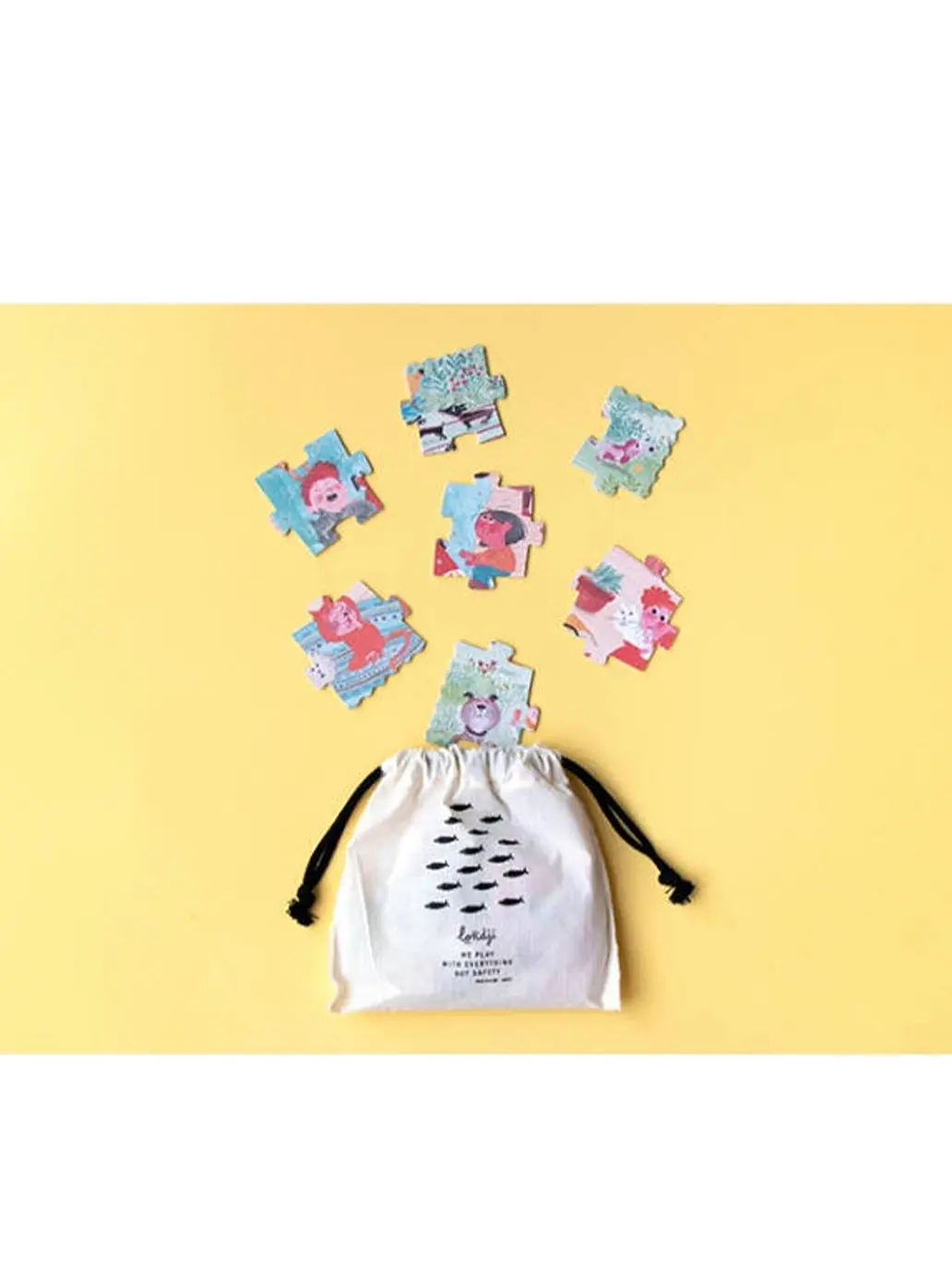 Puzzle kieszonkowe dla dzieci Cats &amp; Dogs Londji BEBE Concept 
