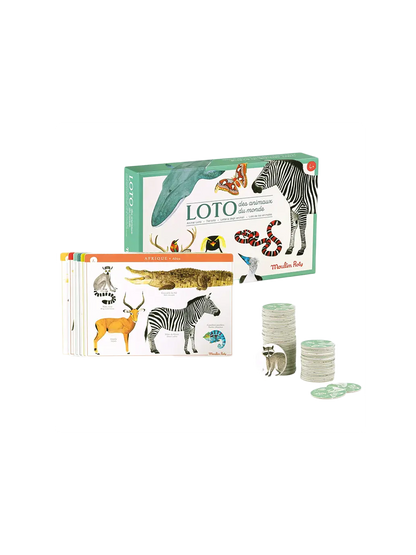 gra edukacyjna Animal Lotto Moulin Roty BEBE Concept 