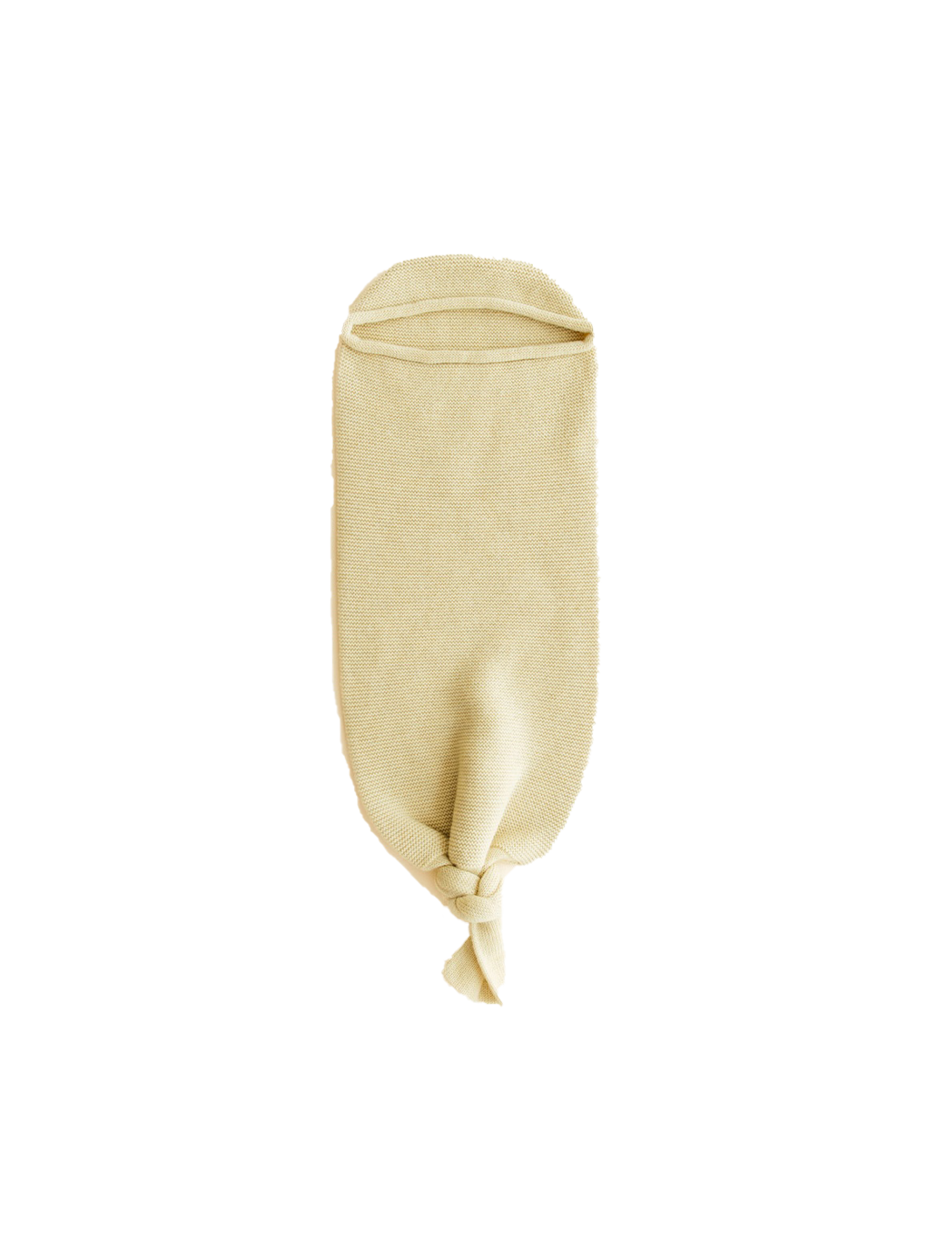 Merino wool cocoon baby blanket LIGHT YELLOW