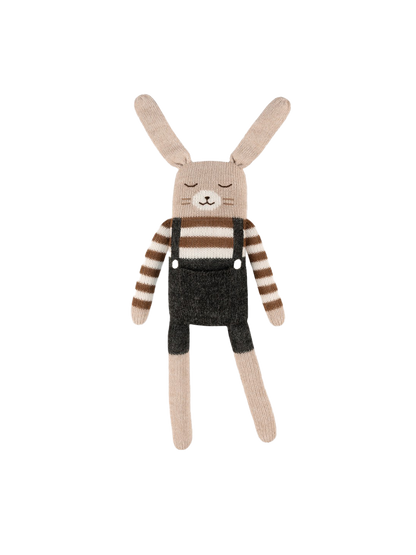 Duża przytulanka z alpaki BUNNY BLACK OVERALLS