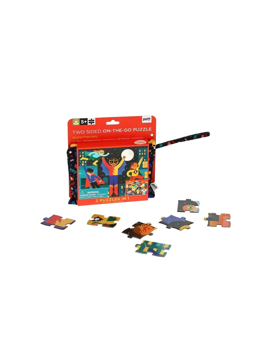 puzzle dwustronne w saszetce Petit Collage BEBE Concept 