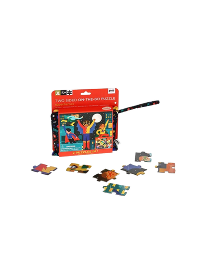 puzzle dwustronne w saszetce Petit Collage BEBE Concept 