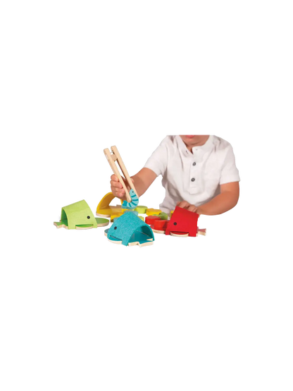 Gra w sortowanie kolorów Wieloryby Janod BEBE Concept 