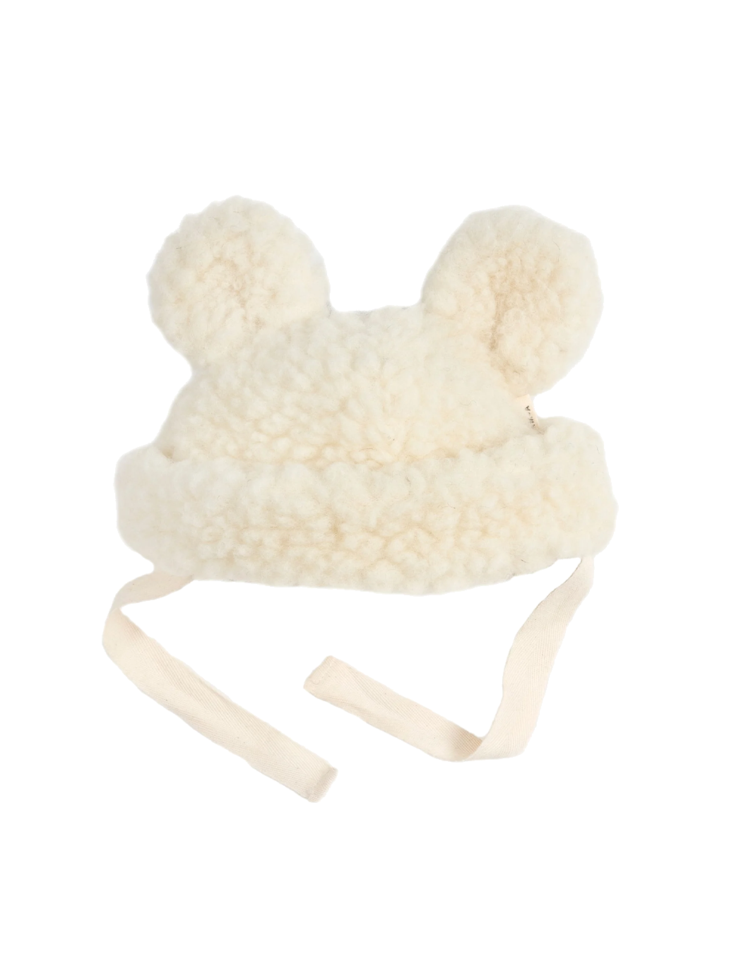 Ciepła czapka merino Teddy hat MILK