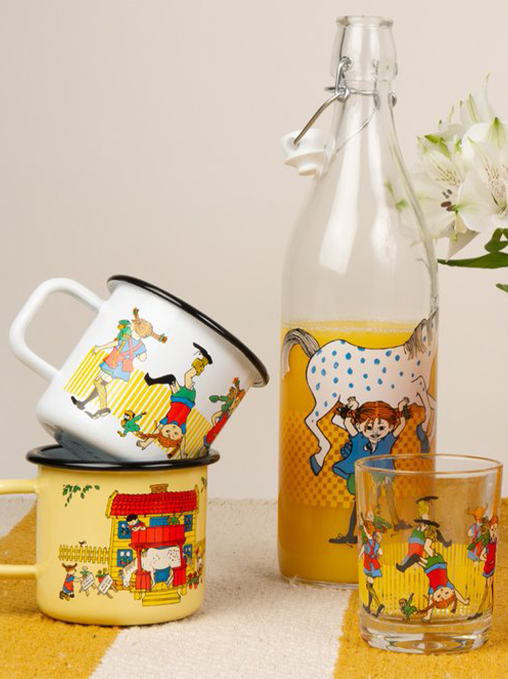 Taza retro esmaltada Pippi 3,7 dl PIPPI'S VILLA