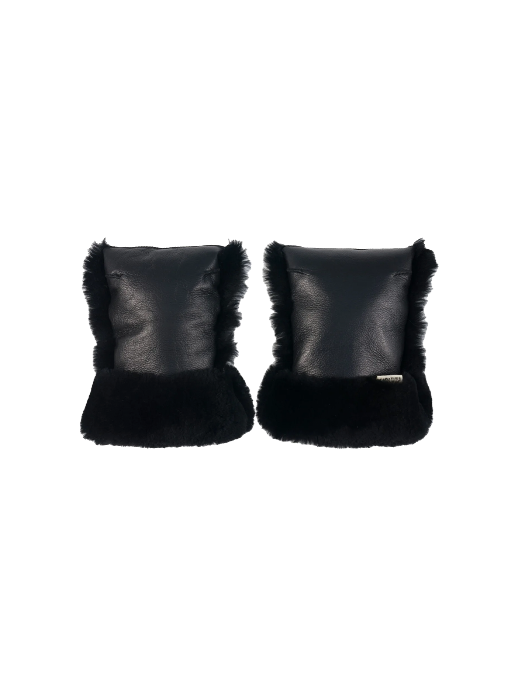 Luksusowe mufki do wózka z naturalną wełną merino NOIR