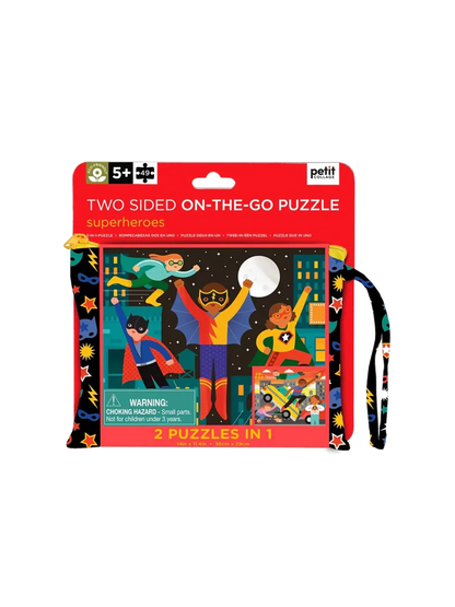 puzzle dwustronne w saszetce Petit Collage BEBE Concept 