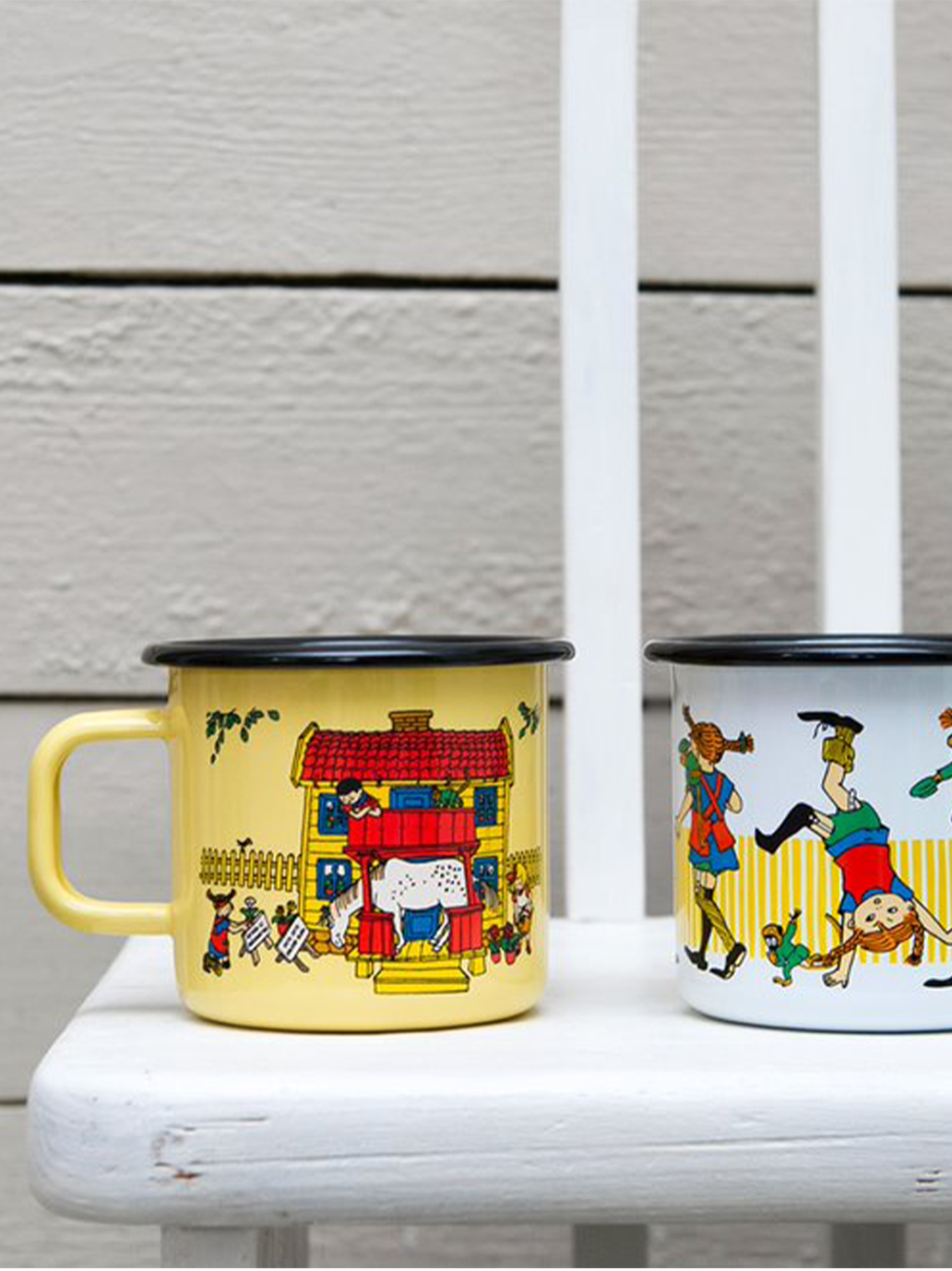 Taza retro esmaltada Pippi 3,7 dl PIPPI'S VILLA