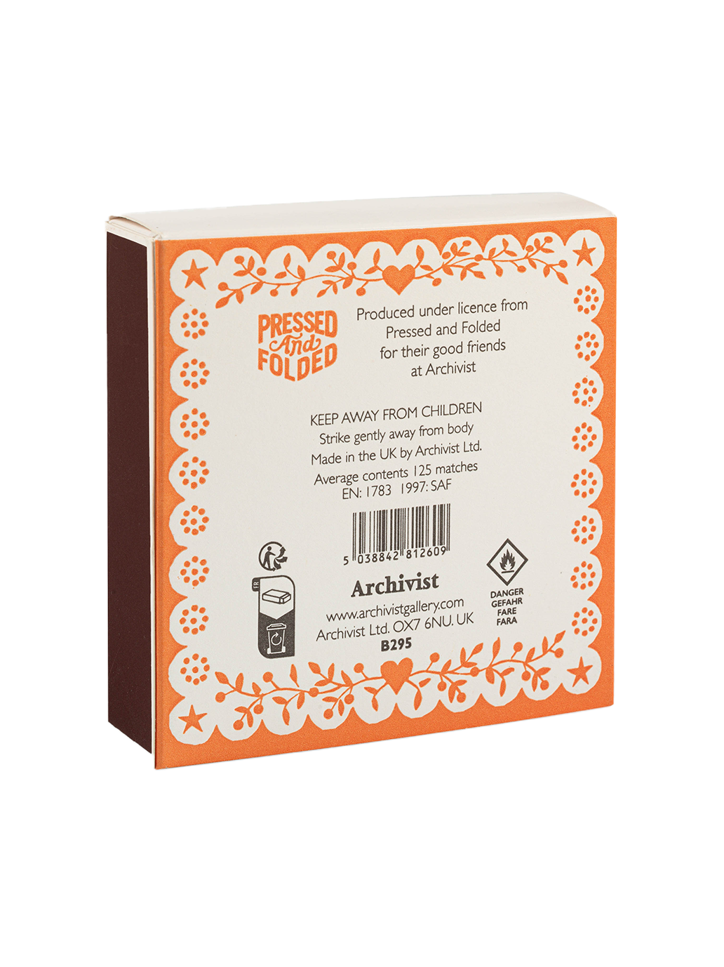 Cerillas de lujo en una caja decorativa BRIGHT SPARK