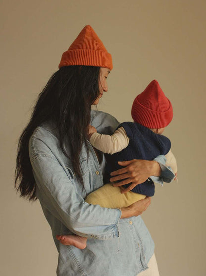 Baby merino Harvey vest BLUE