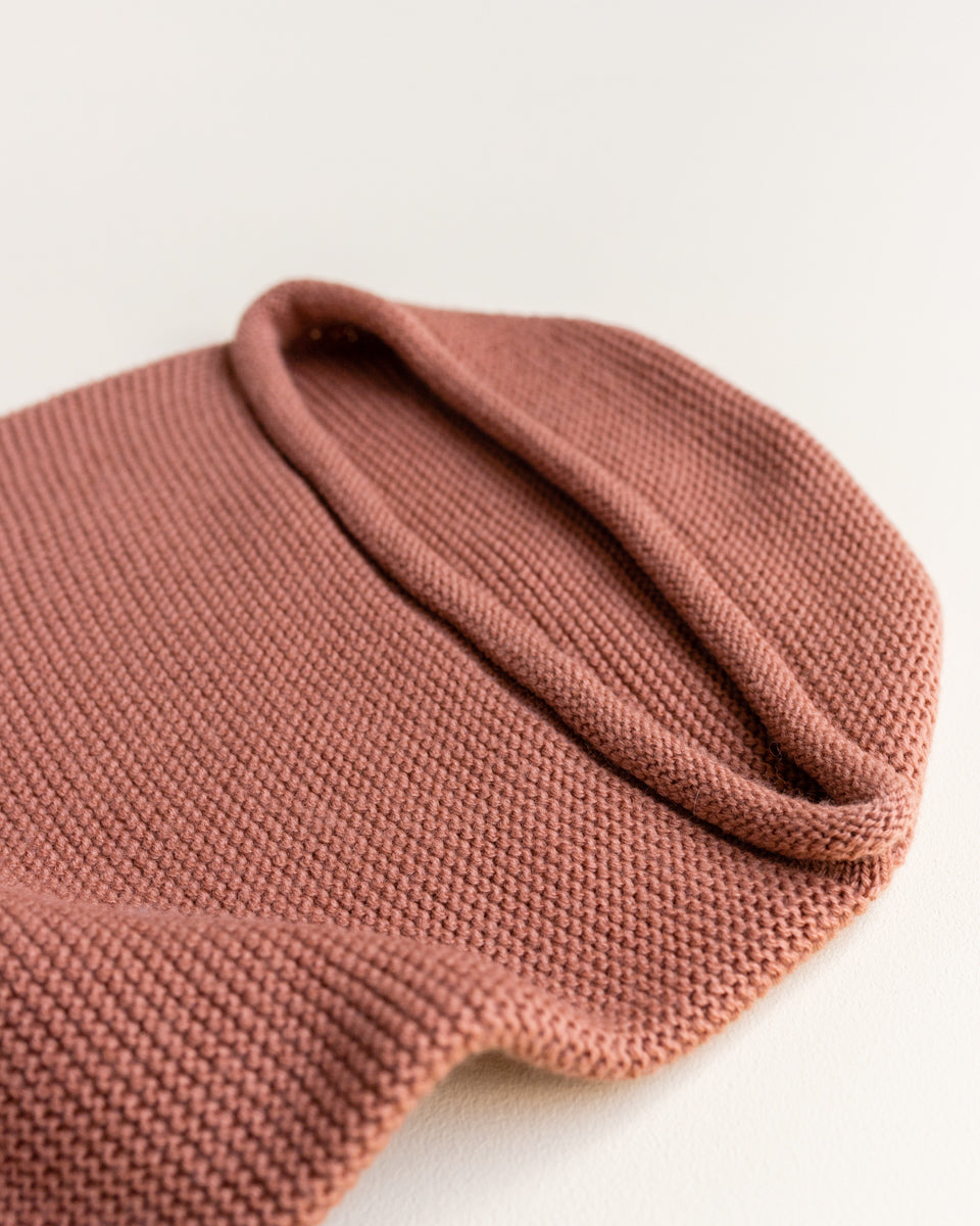 coperta - bozzolo di lana merino BRICK