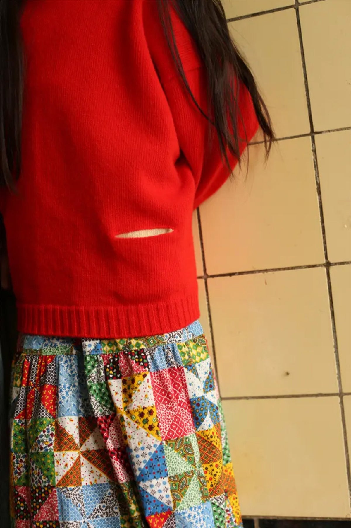 Pull enfant en laine mérinos Kasper POPPY RED