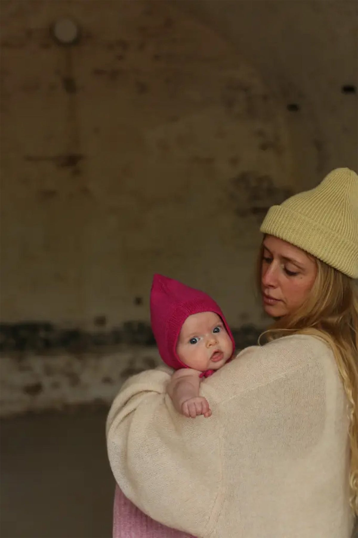 Czapeczka niemowlęca z wełny merino Pixie Bonnet Isidor