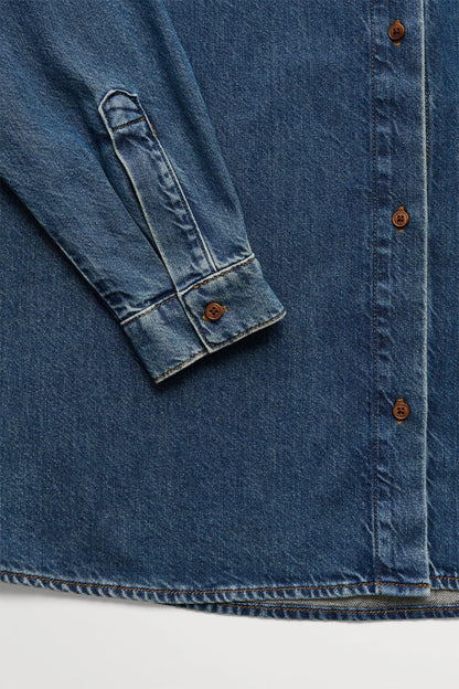 Edgar shirt WASHED DARK BLUE