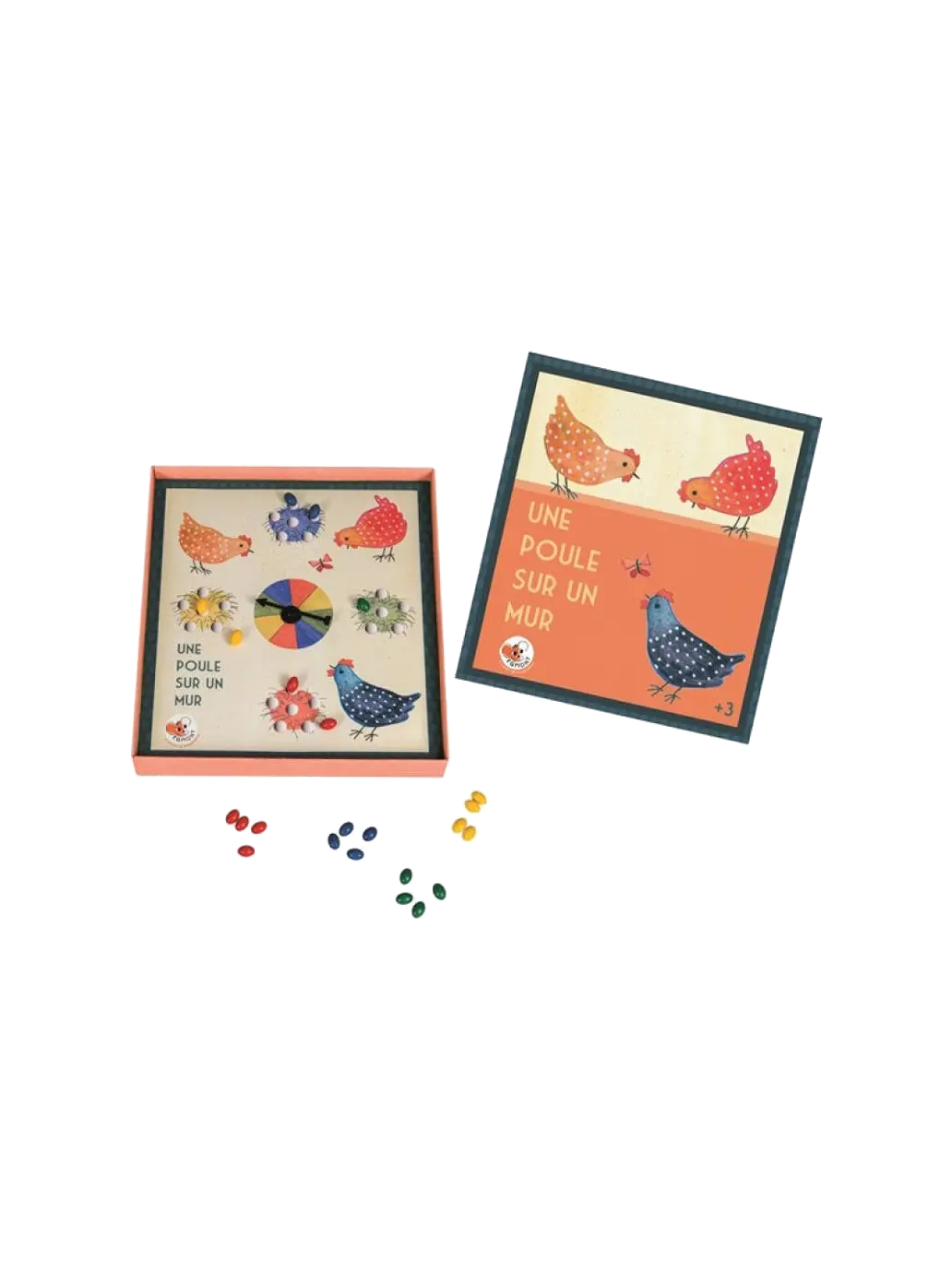 gra planszowa retro Kurczak na murze Egmont Toys BEBE Concept 