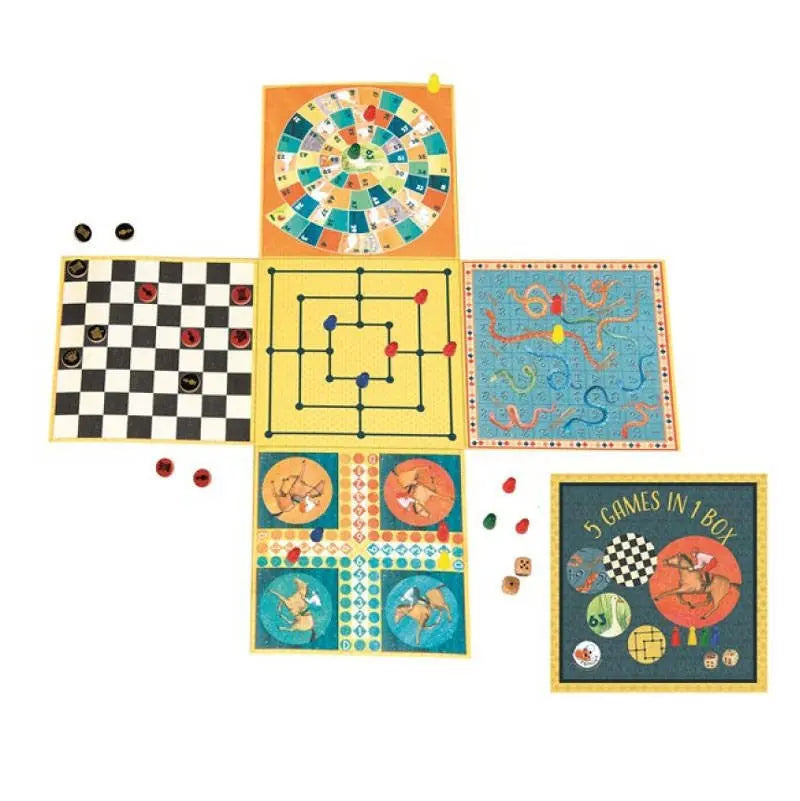 planszowe gry rodzinne 5w1 Egmont Toys BEBE Concept 