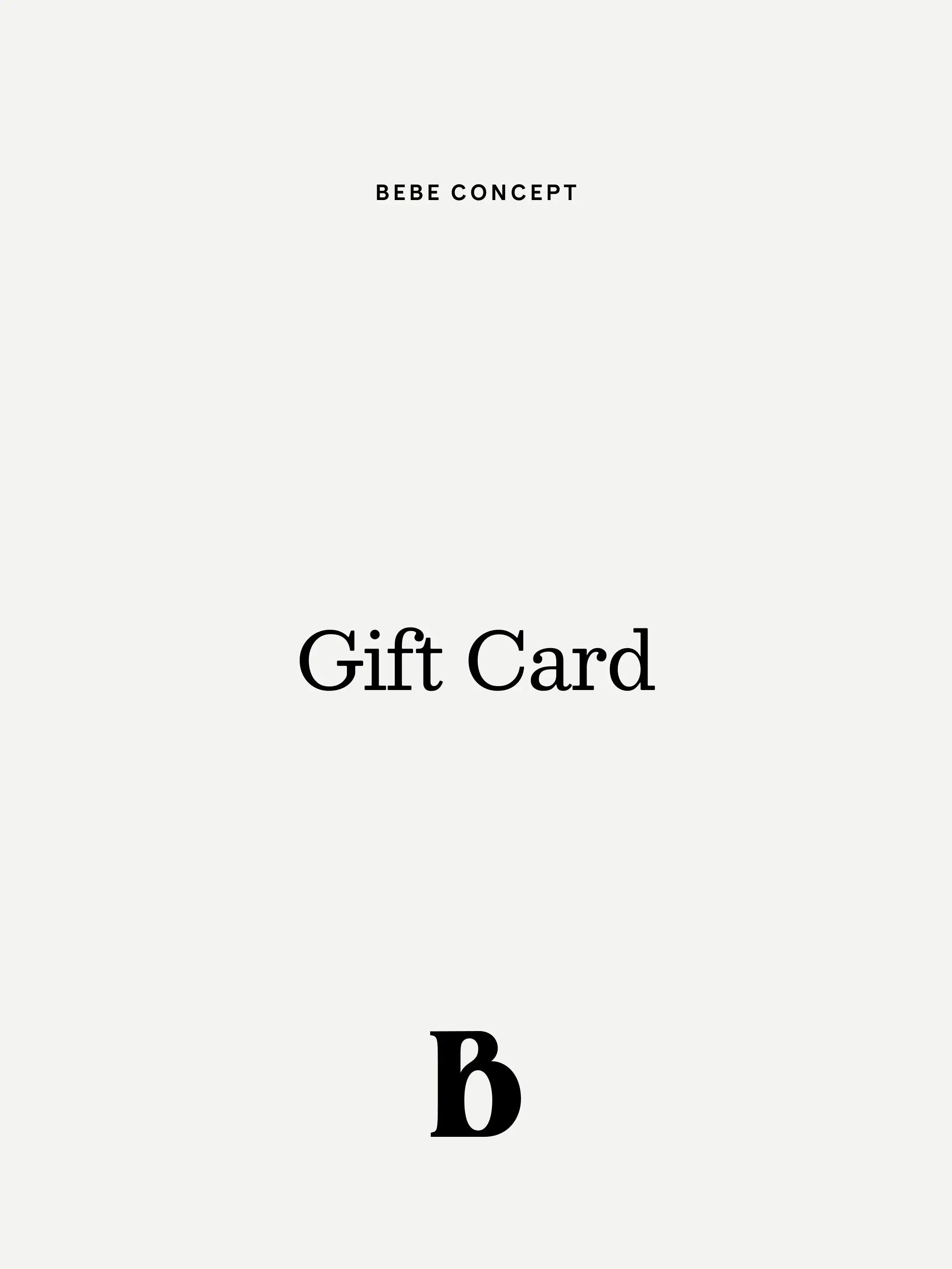 Karta podarunkowa - wersja elektroniczna BÉBÉ Concept BEBE Concept 