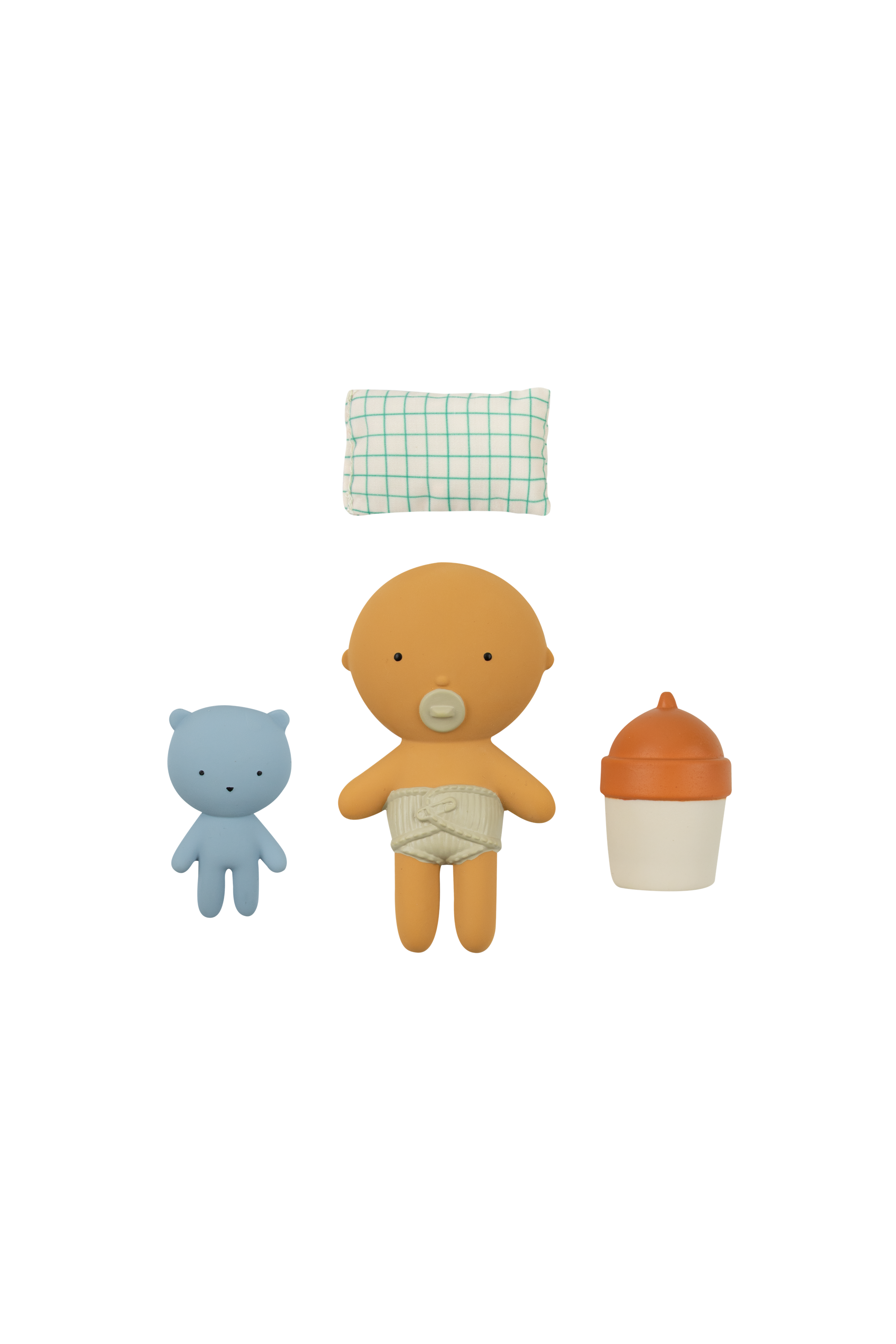 Miniaturowy zestaw z laleczką Gommu Pocket PEACH
