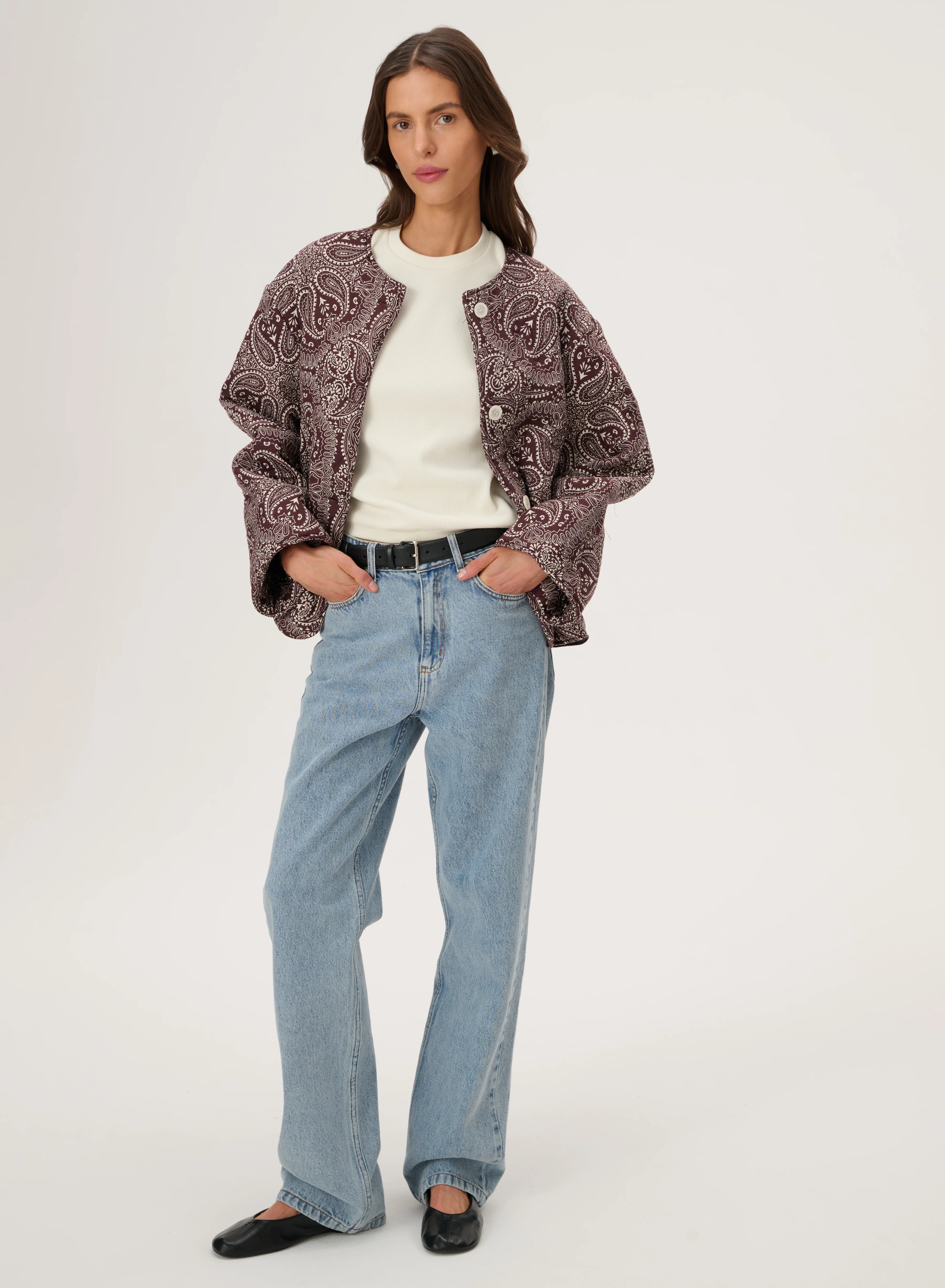Hana Jacket BURGUNDY