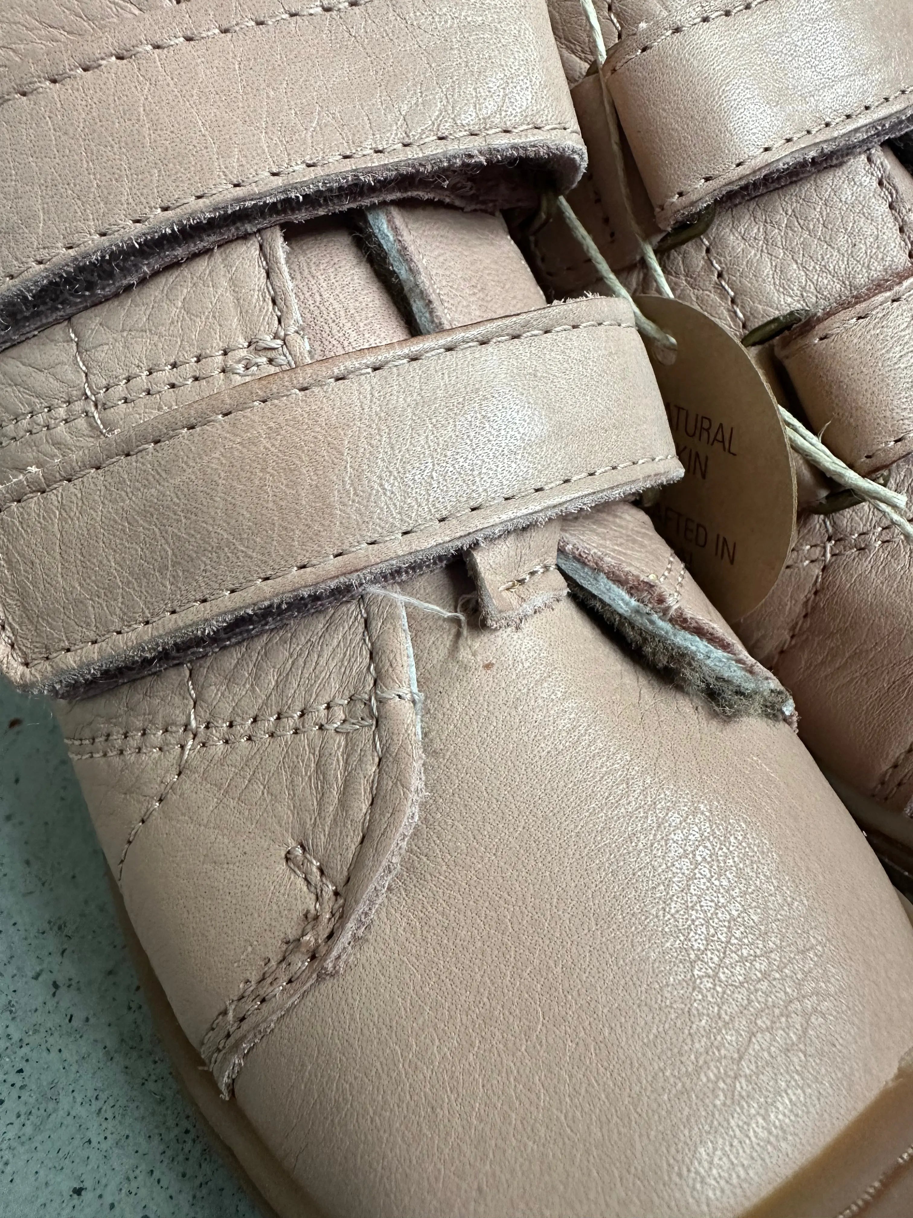 OUTLET Skórzane pierwsze buty ocieplane wełną | rozm. 24 Bisgaard BEBE Concept 