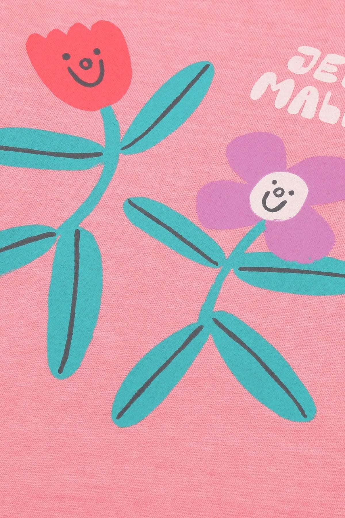 Floral Pig Long-Sleeve T-Shirt PINK