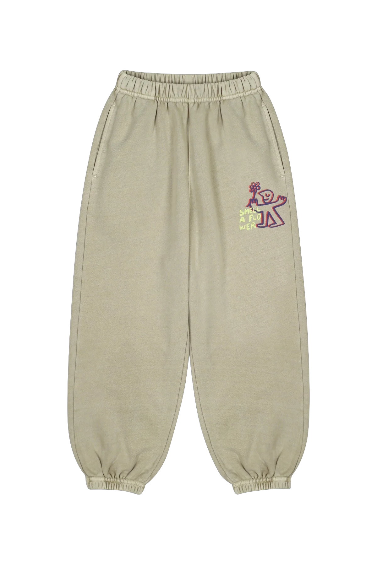 Flower Aladdin Pants KHAKI