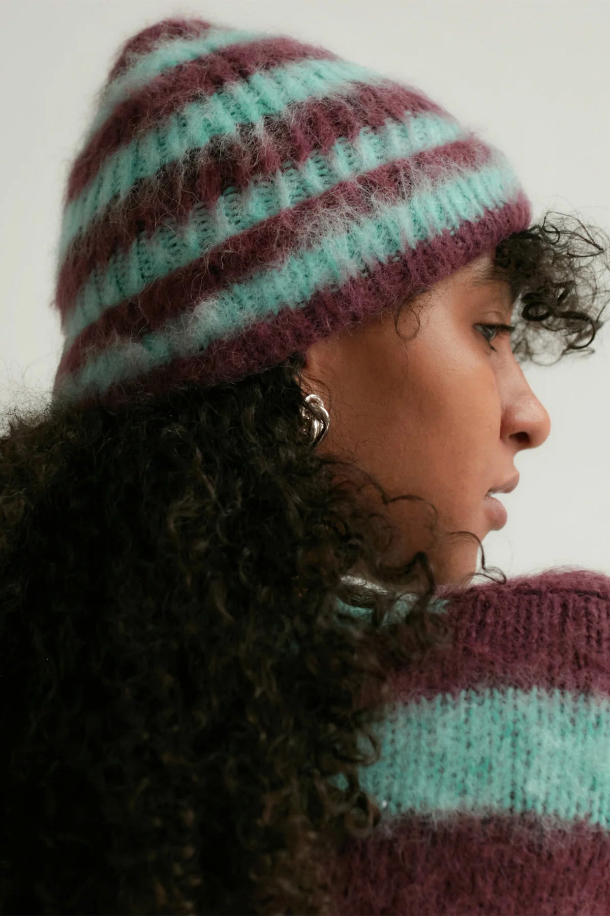 Striped Beanie Alba