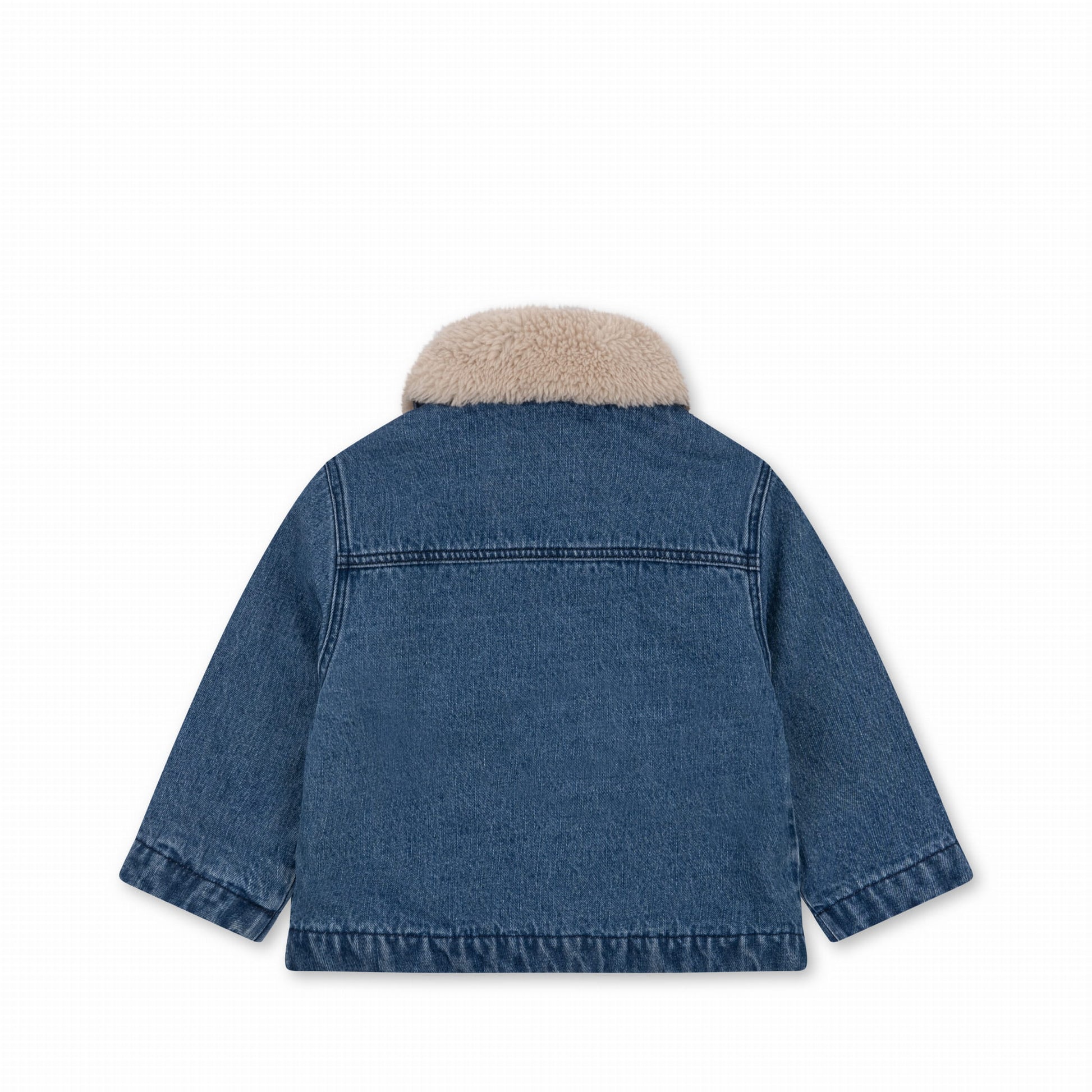OUTLET Kurtka denim z futrzanym kołnierzem | rozm. 4y bébé concept BÉBÉ Concept 