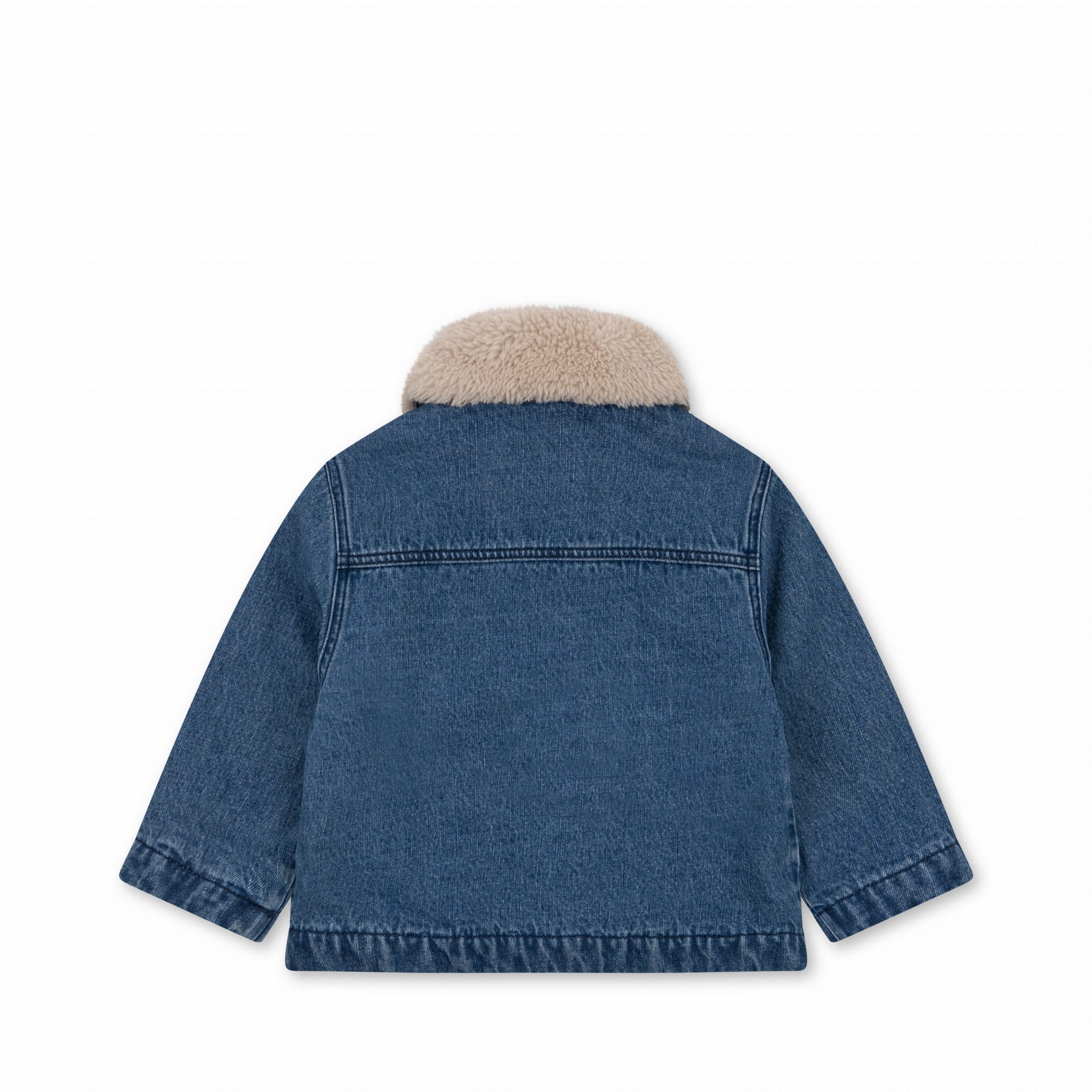 OUTLET Kurtka denim z futrzanym kołnierzem | rozm. 4y bébé concept BÉBÉ Concept 