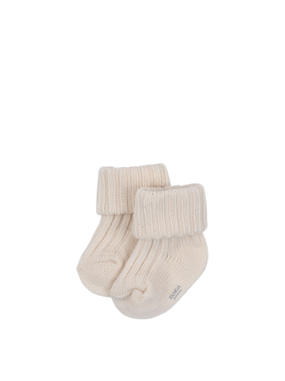 Fanga Lana heavy knitted socks OFF WHITE MELANGE