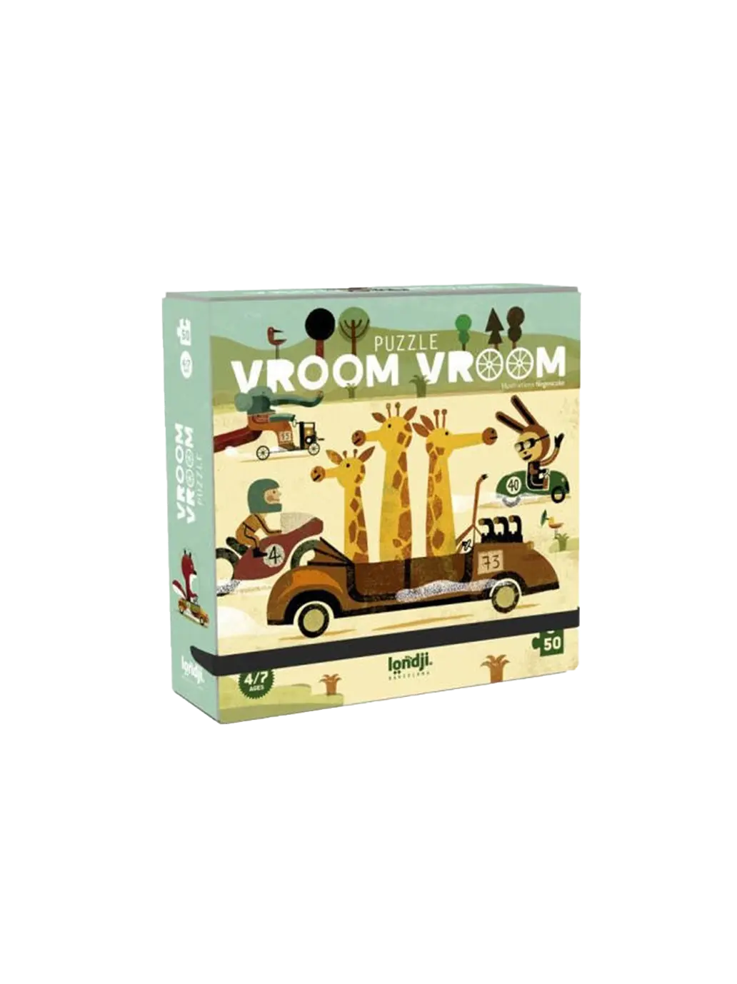 puzzle 50 elementów Vroom Vroom Londji BEBE Concept 