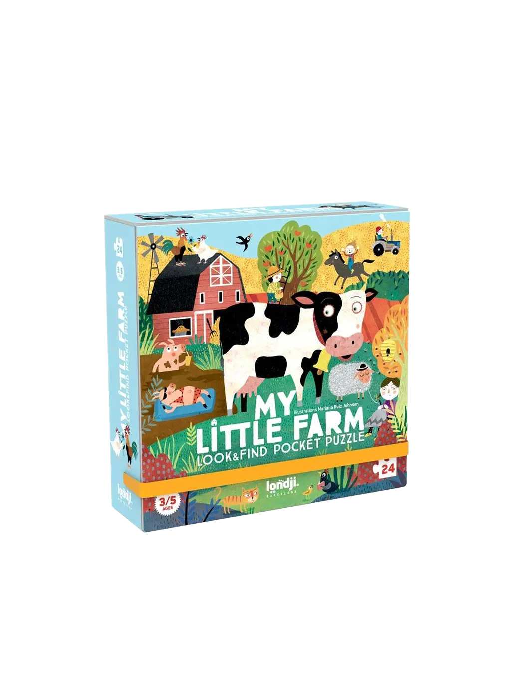 Puzzle kieszonkowe dla dzieci My Little Farm Londji BEBE Concept 