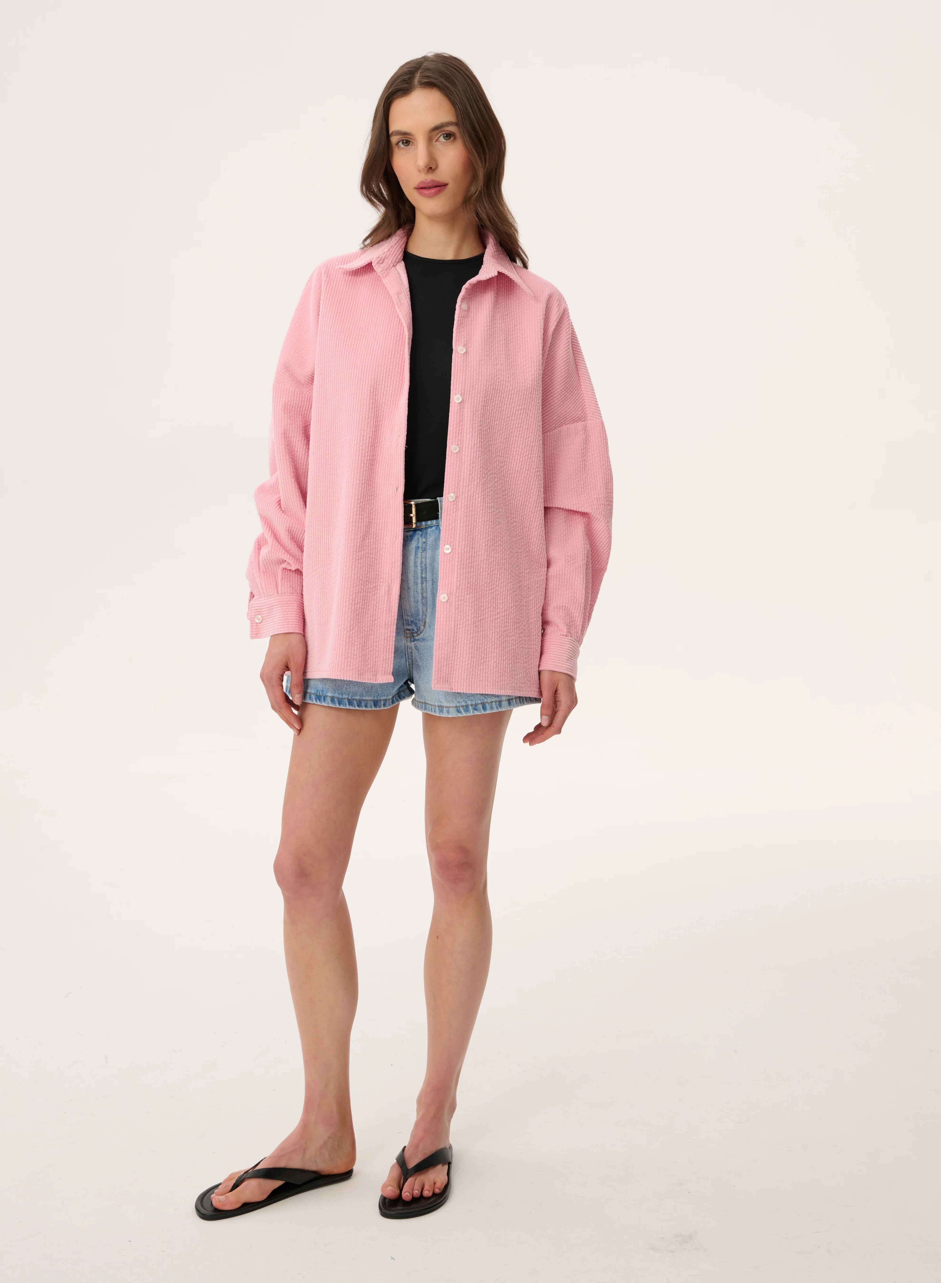 Sztruksowa koszula Meryl PINK