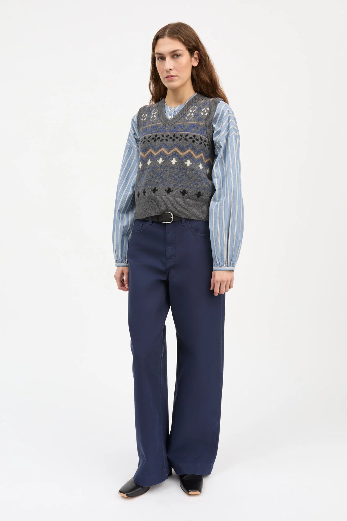 Misty vest GREY JACQUARD