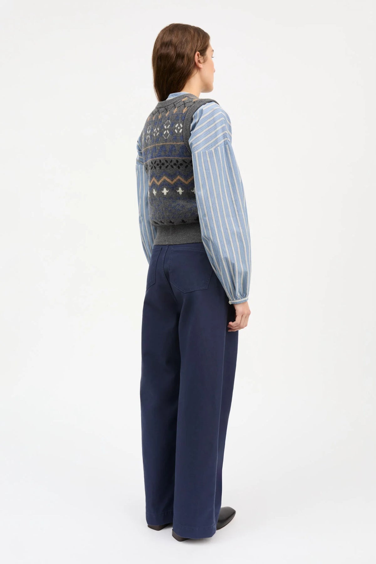 Misty vest GREY JACQUARD