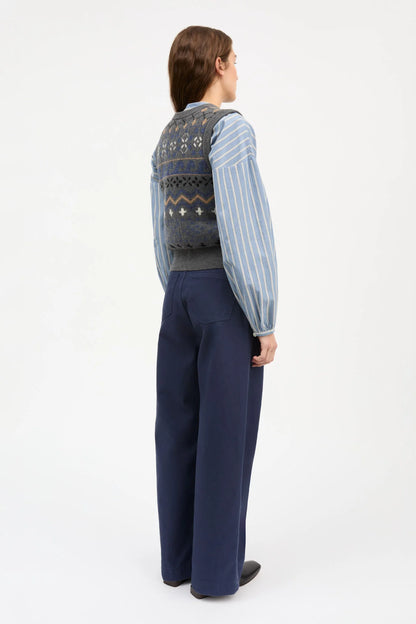 Misty vest GREY JACQUARD