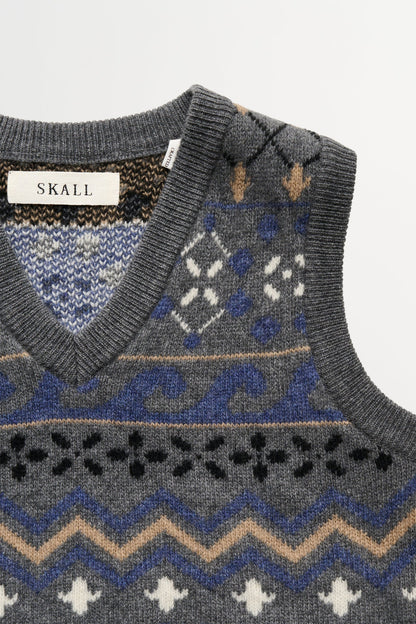 Misty vest GREY JACQUARD