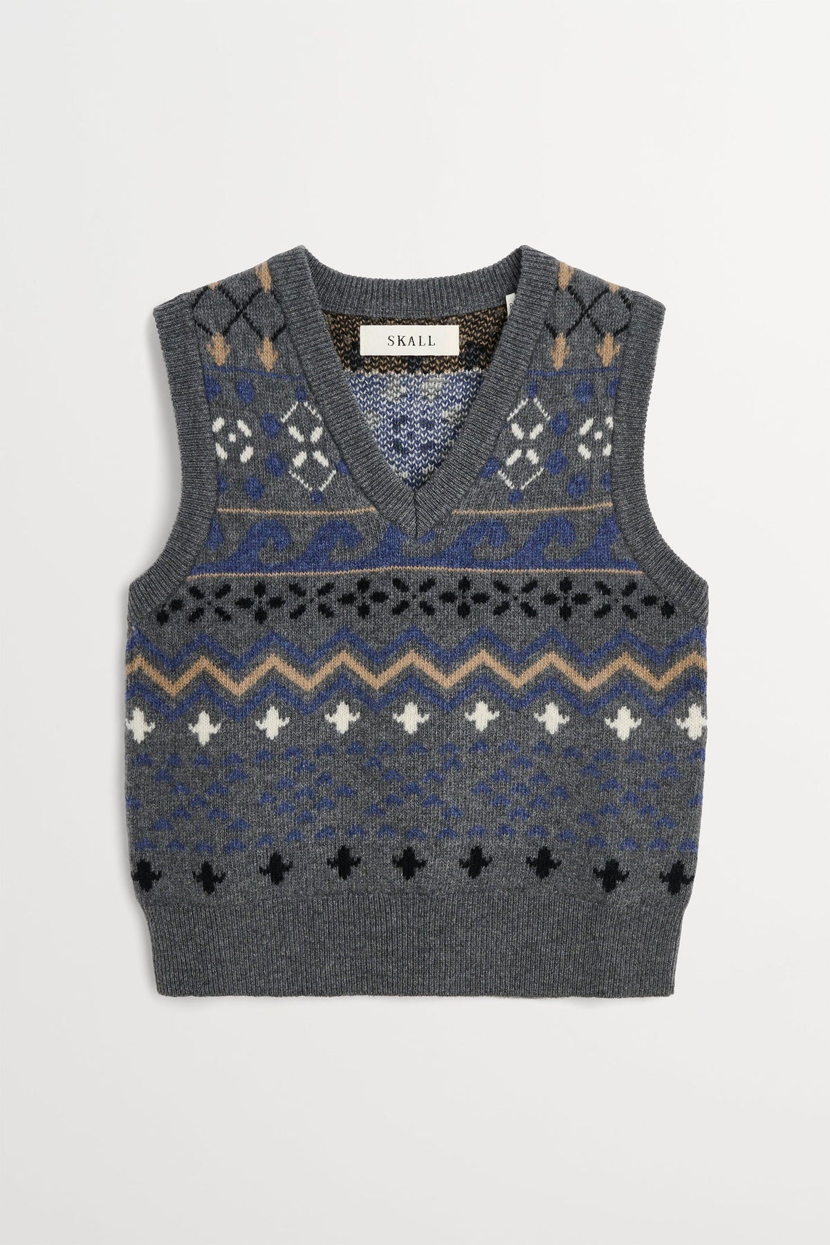 Misty vest GREY JACQUARD