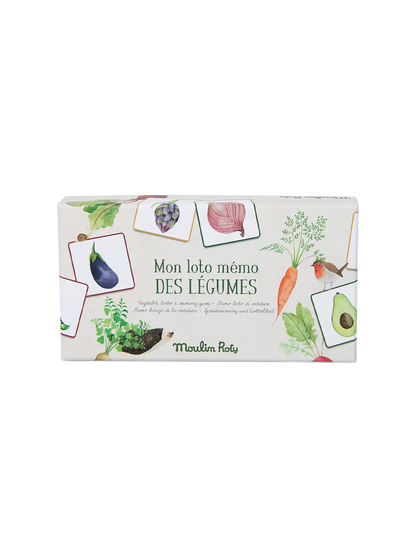 gra Memo i Lotto z warzywami Moulin Roty BEBE Concept 