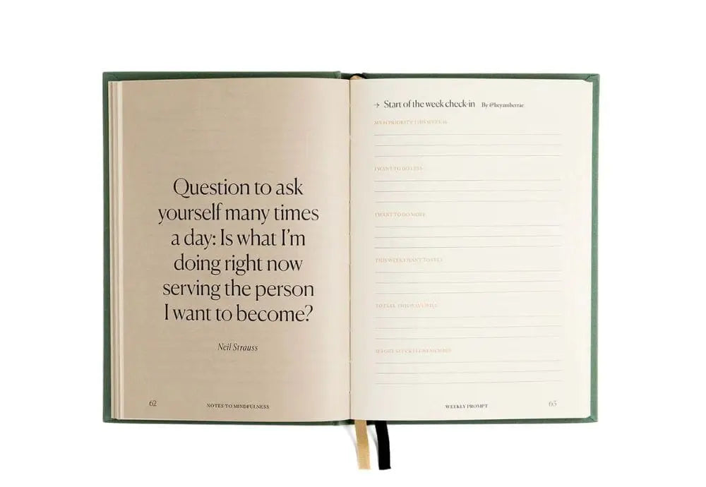 Notes to Mindfulness Journal Intelligent Change BEBE Concept 