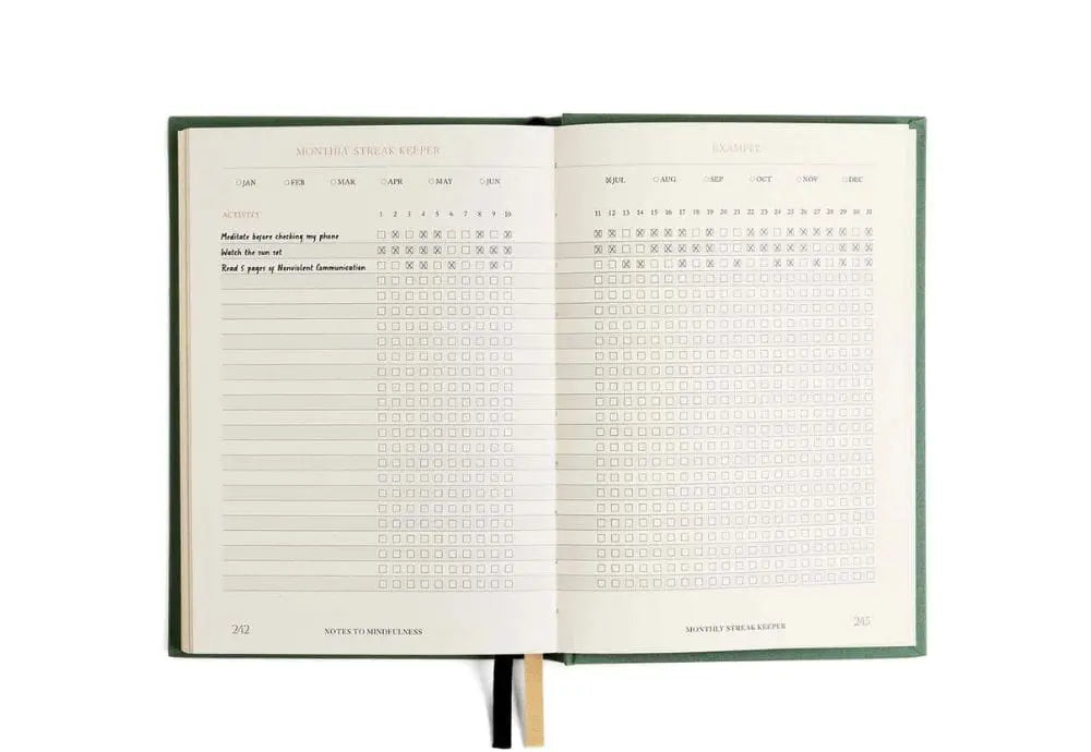 Notes to Mindfulness Journal Intelligent Change BEBE Concept 