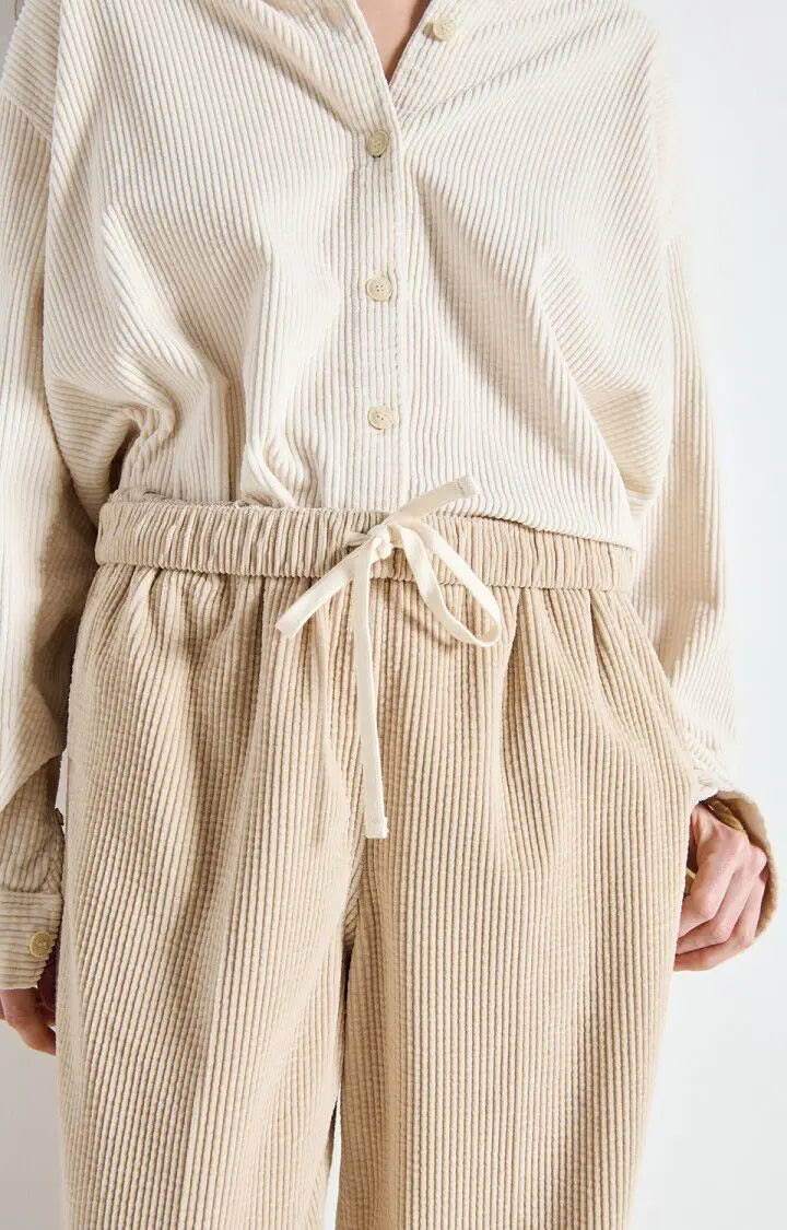 OUTLET Damskie spodnie sztruksowe Padow | rozm. L American Vintage BEBE Concept 