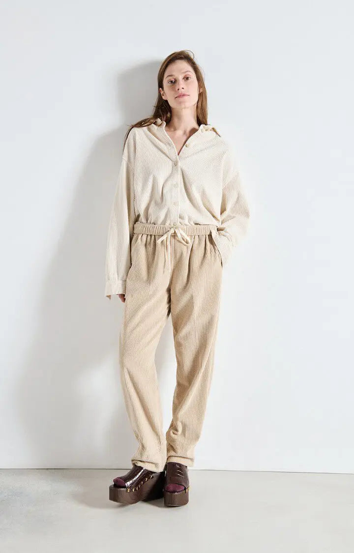 OUTLET Damskie spodnie sztruksowe Padow | rozm. L American Vintage BEBE Concept 