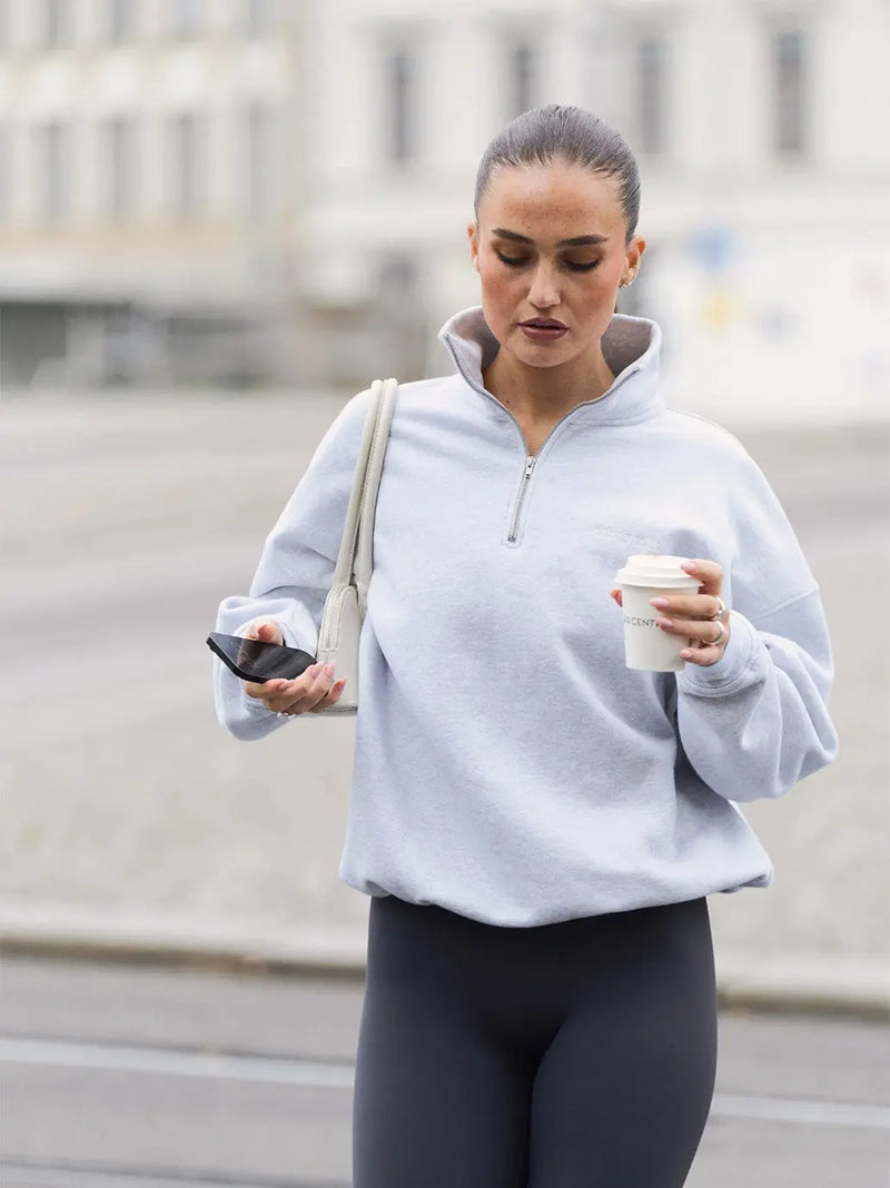 Sisterly Tribe Oversized Half Zip Sweatshirt Sisterly Tribe BEBE Concept 