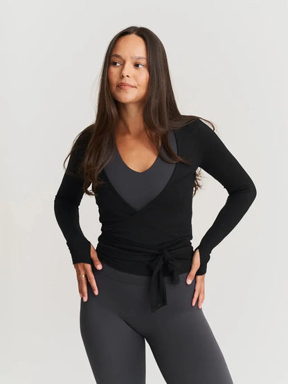 Soft Ballet Wrap Top Sisterly Tribe BEBE Concept 