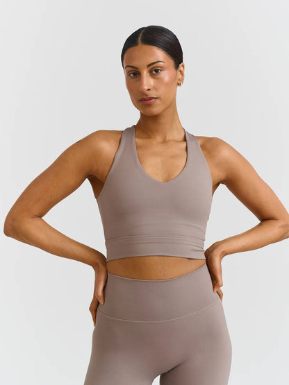 Softsculpt V-neck Cross Back Bra CLAY